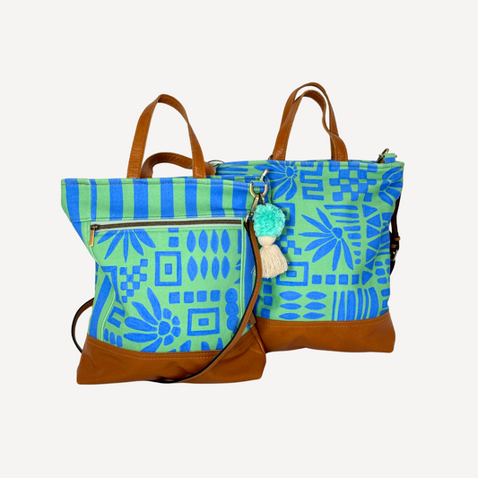 Blue/Green Paint splash floral