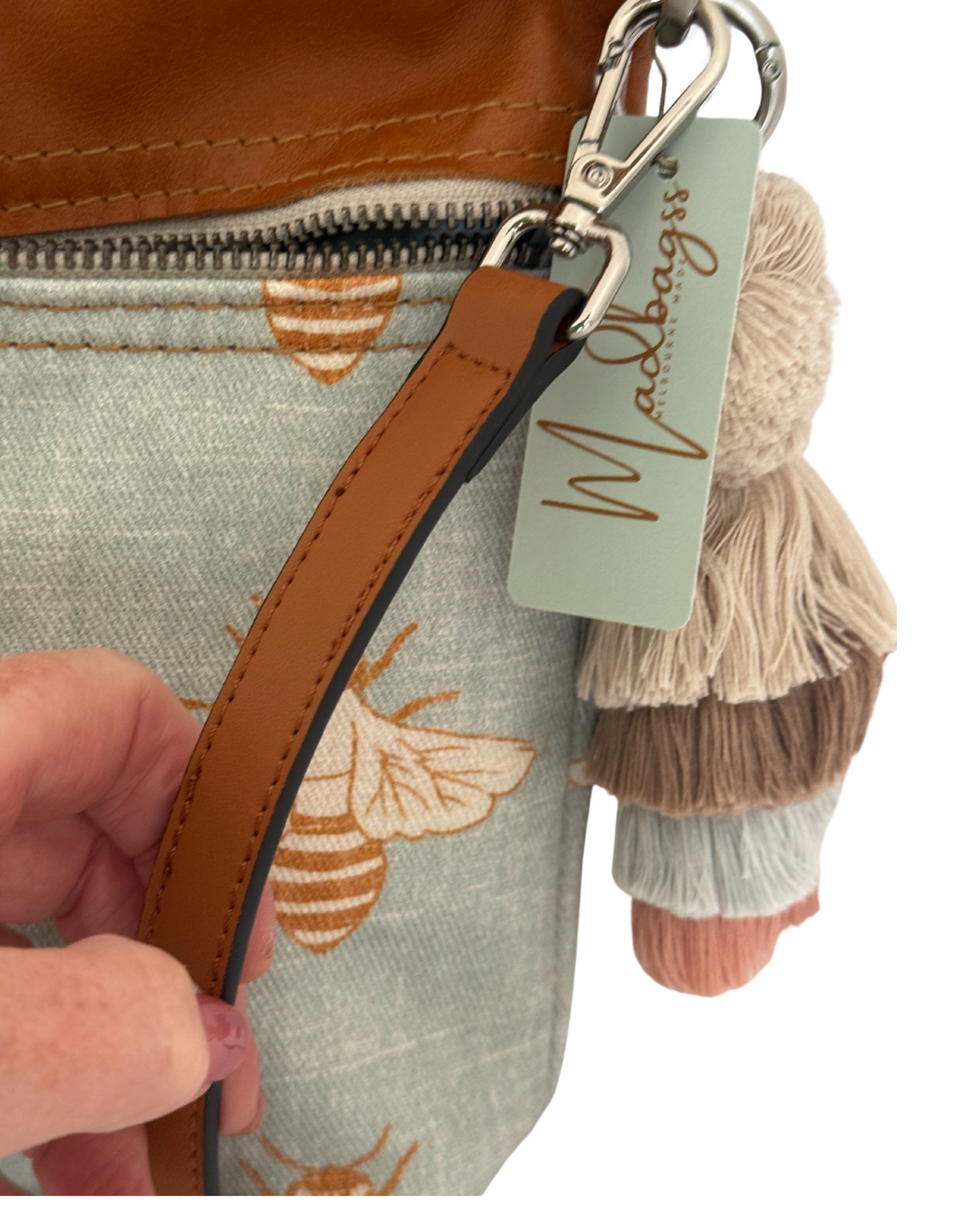 Blue Bee Bucket Bag