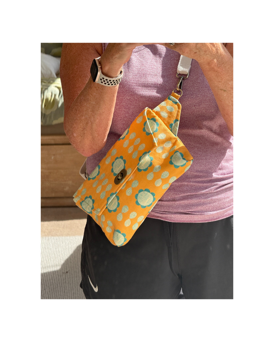 Retro Sunflower Sling Bag