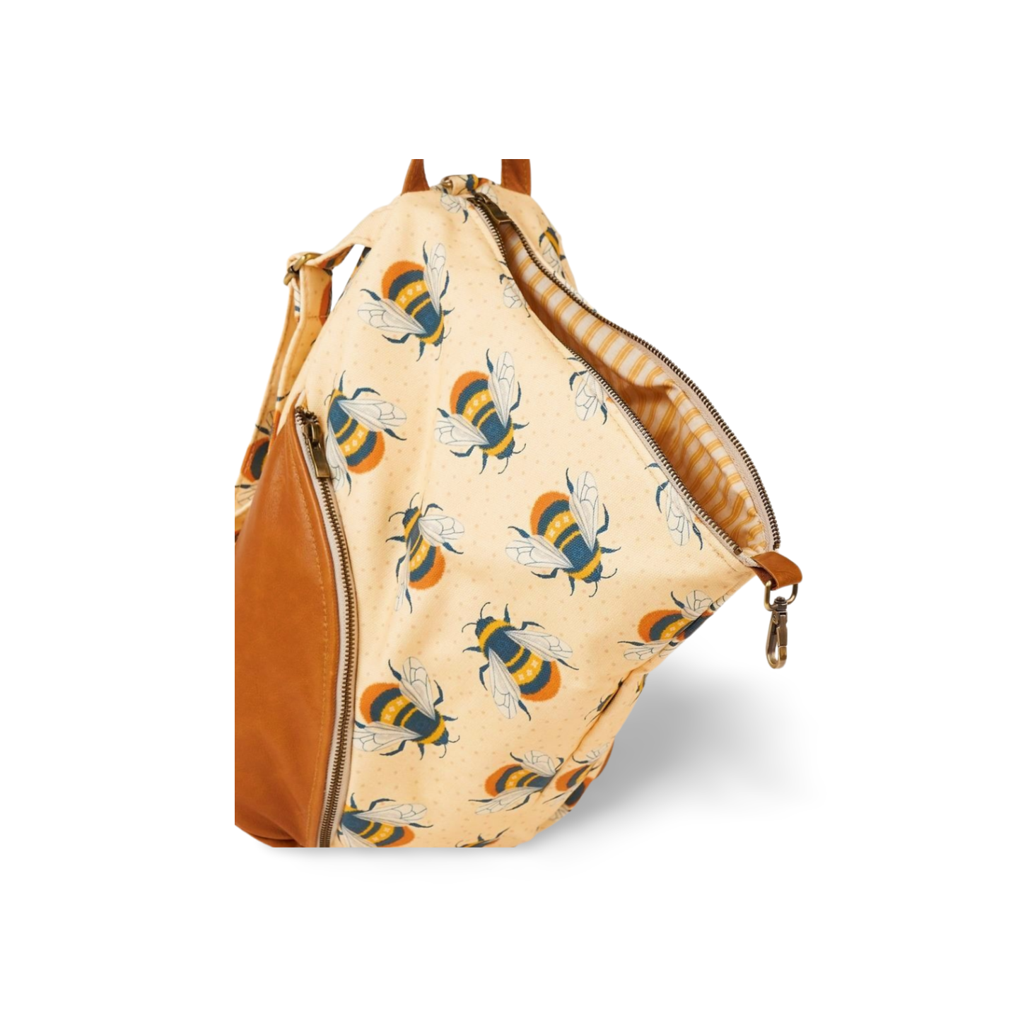 bee printed backpack