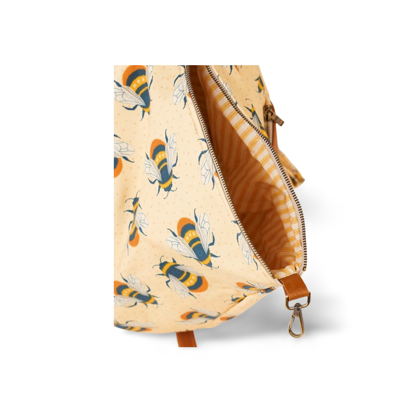 bee printed backpack