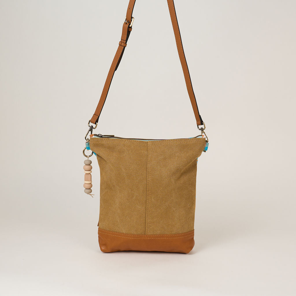 Blue Chequered Pocket Bag