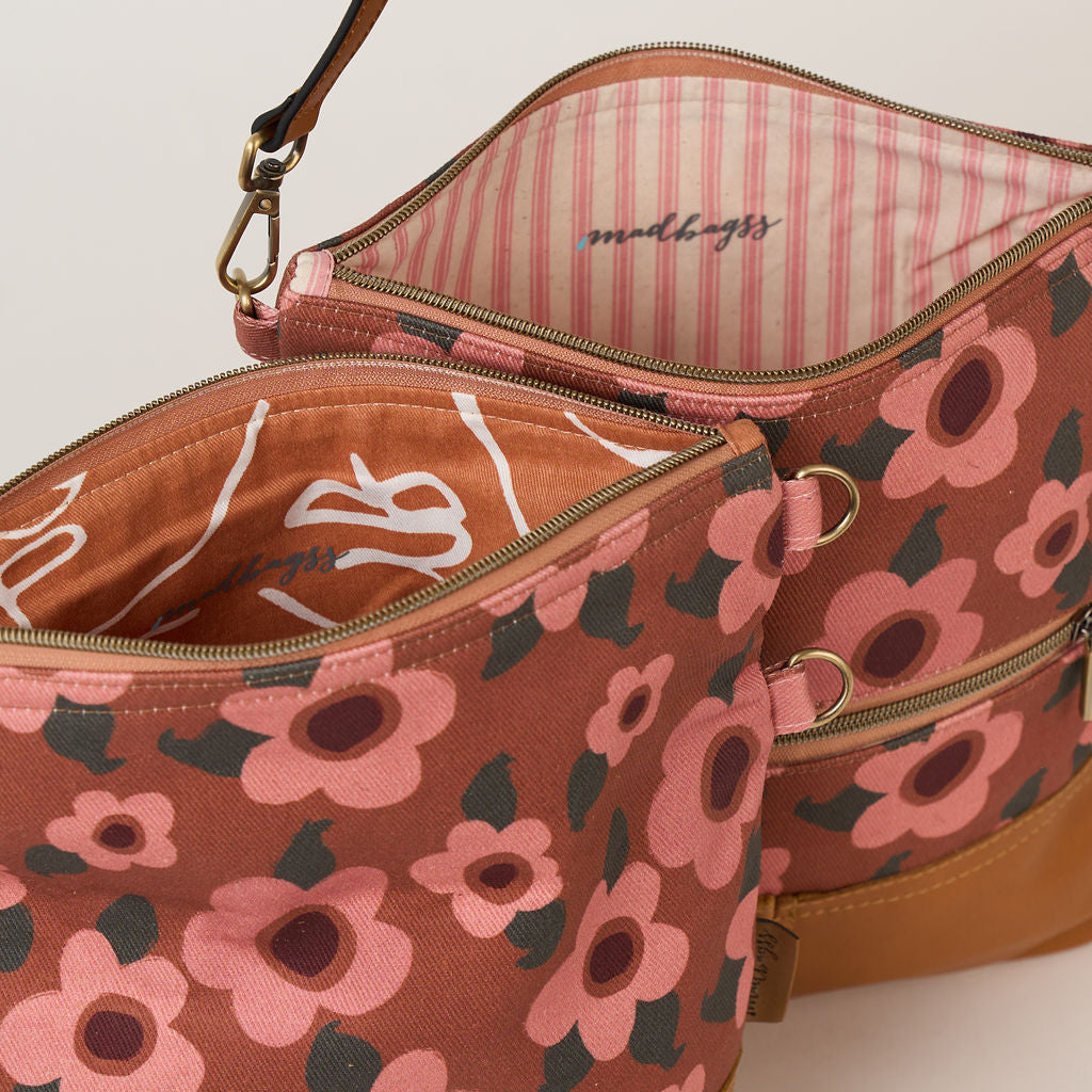 Fun Flowers Fold over Bag