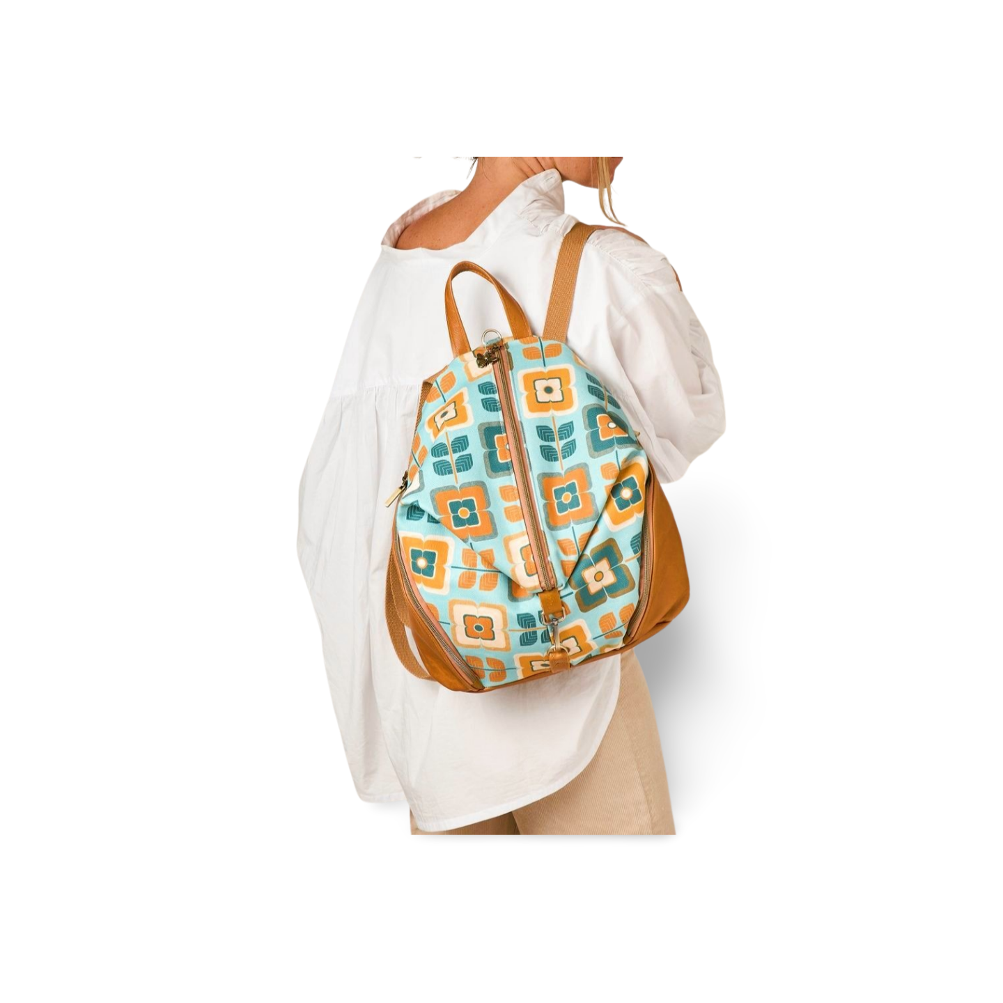 Retro Floral Backpack