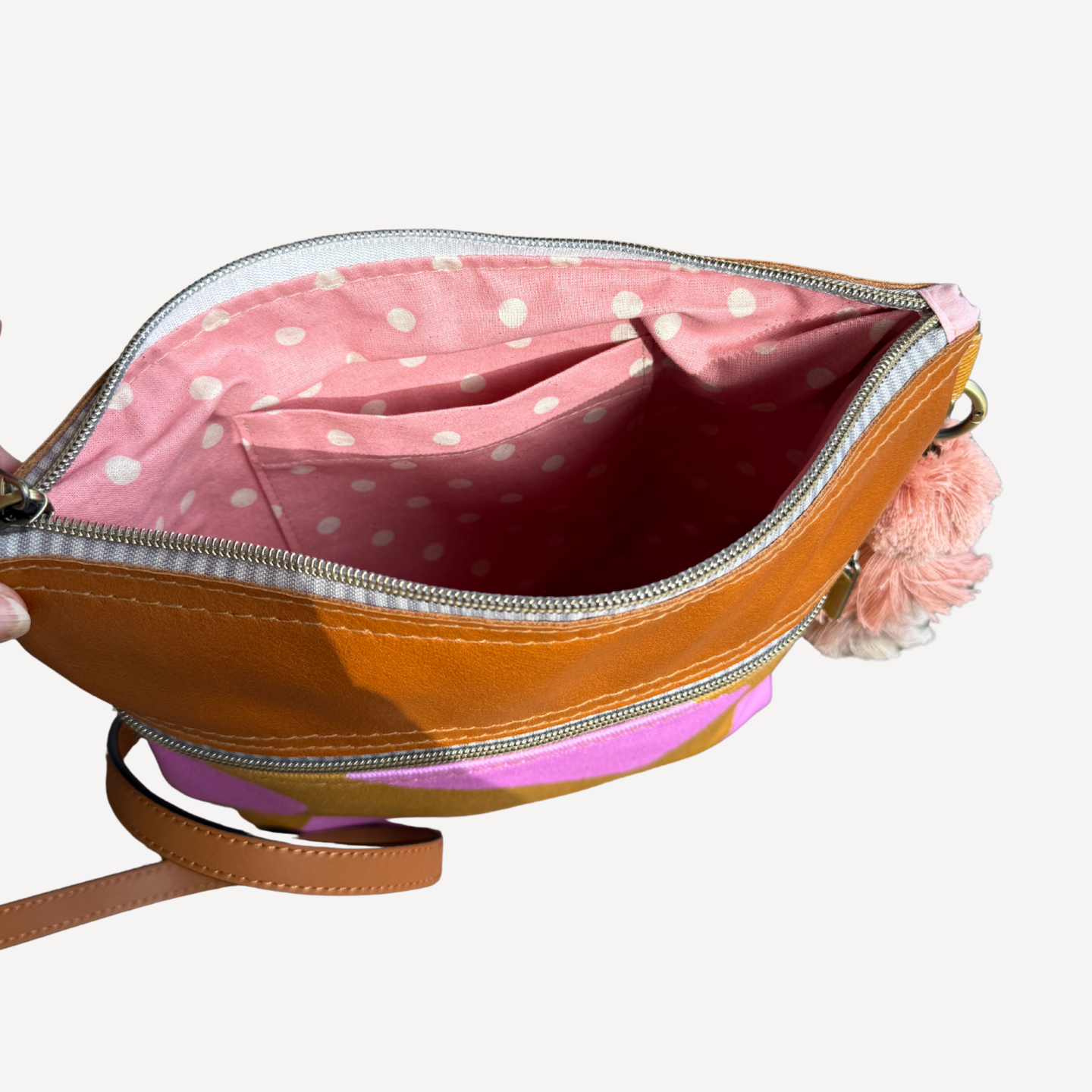 Pink Paint Dash Bucket bag