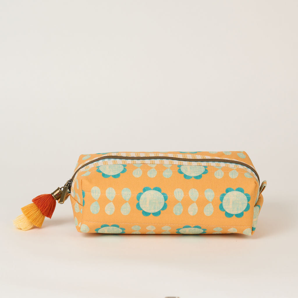 Retro Sunflower Box Pouch