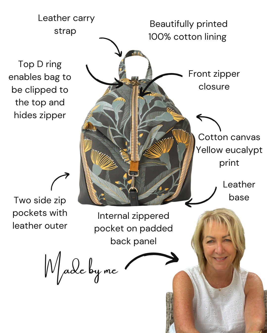 Yellow Eucalyptus Backpack