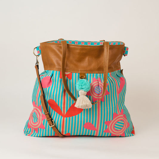 Weekender in Flowered Stripes