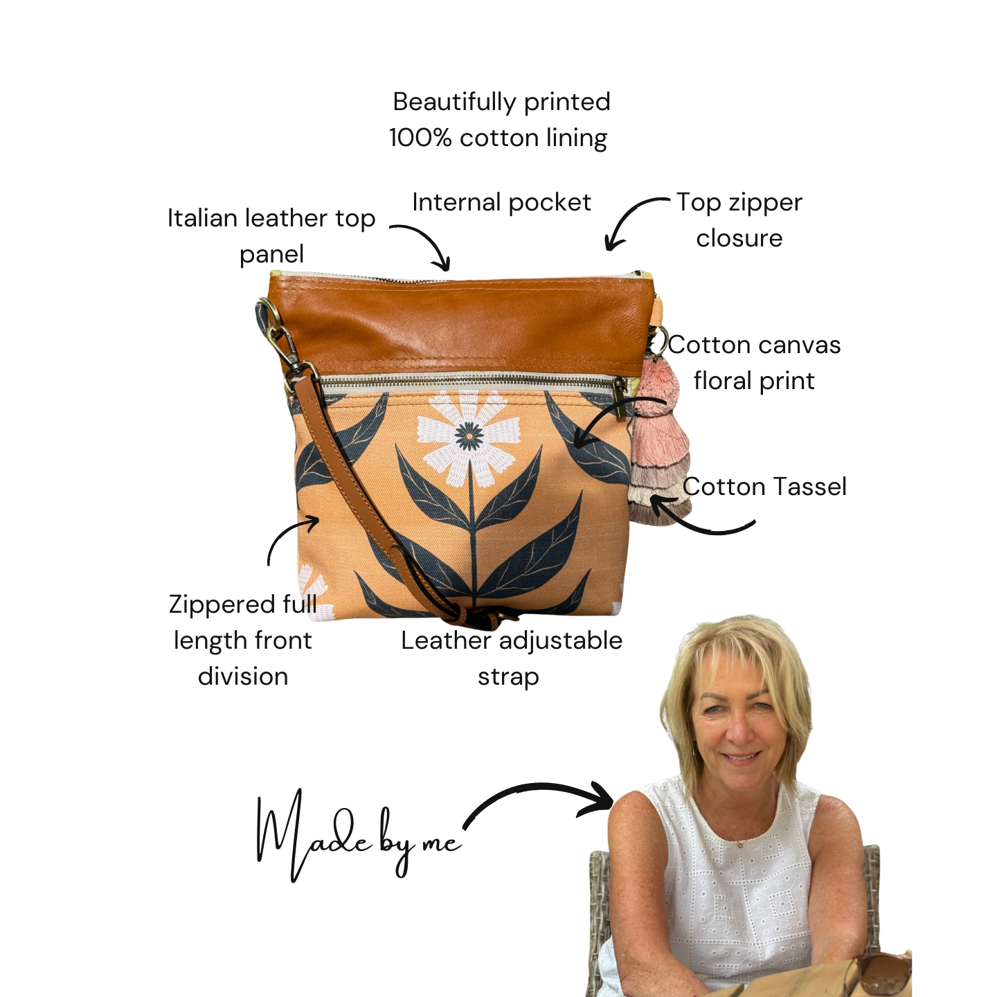 Honey Cream Bucket Bag