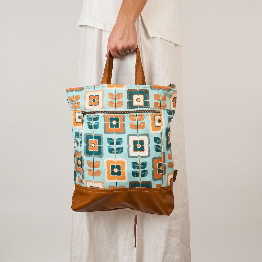 Retro Floral Tote
