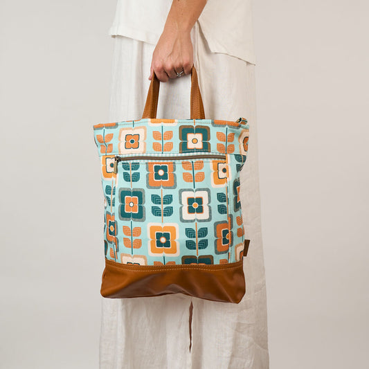 Retro Floral Tote