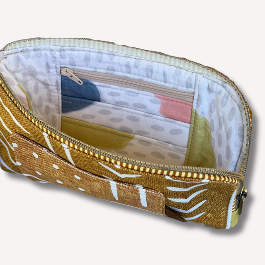 Tan Mudcloth Wallet