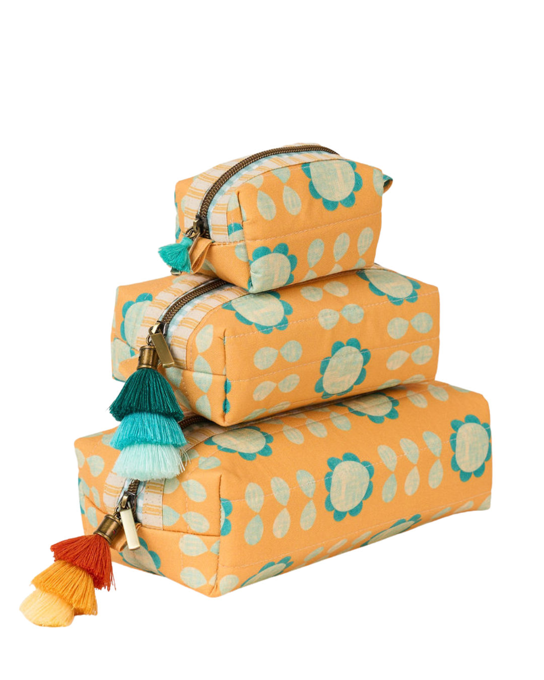 Retro Sunflower Box Pouch