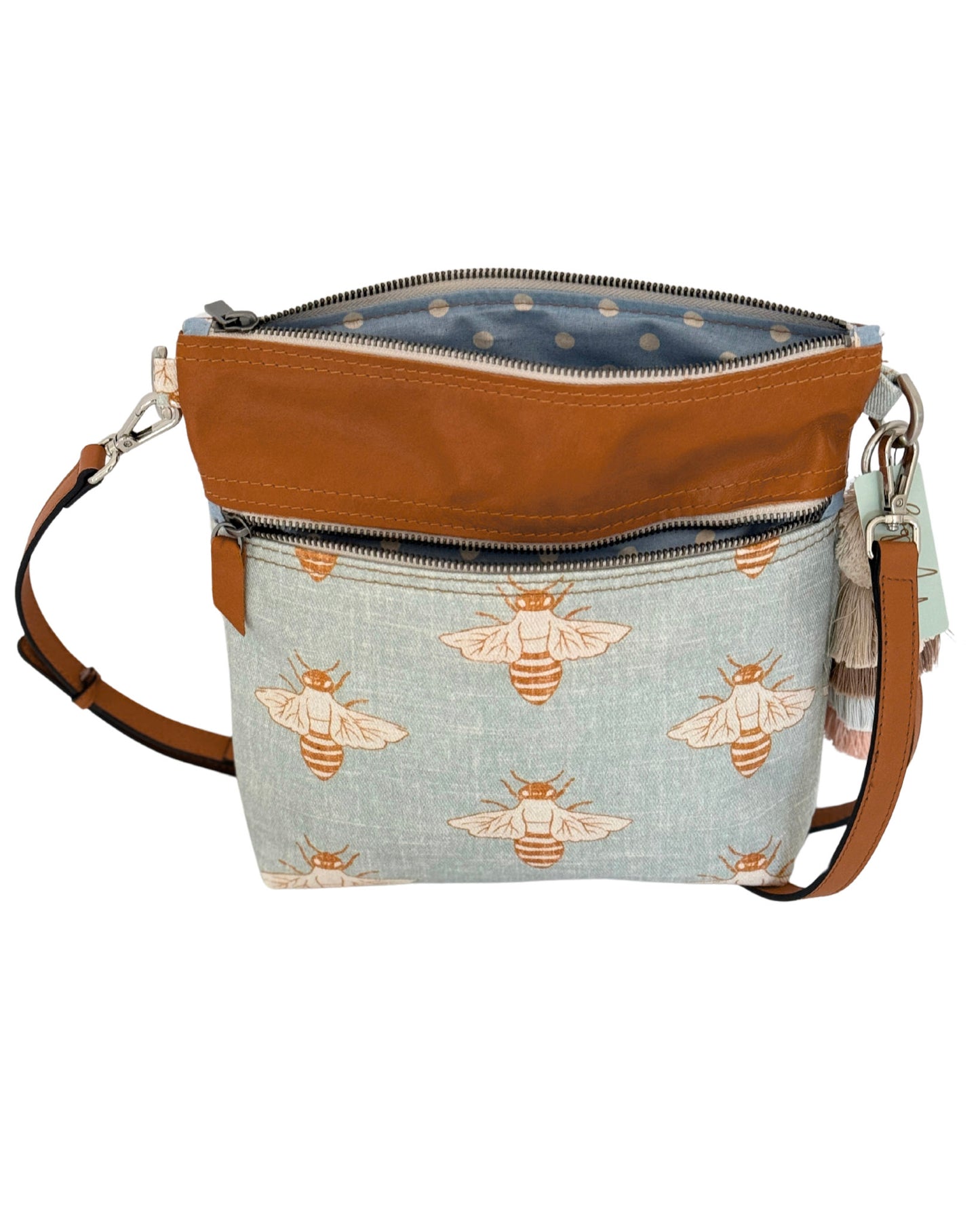 Blue Bee Bucket Bag