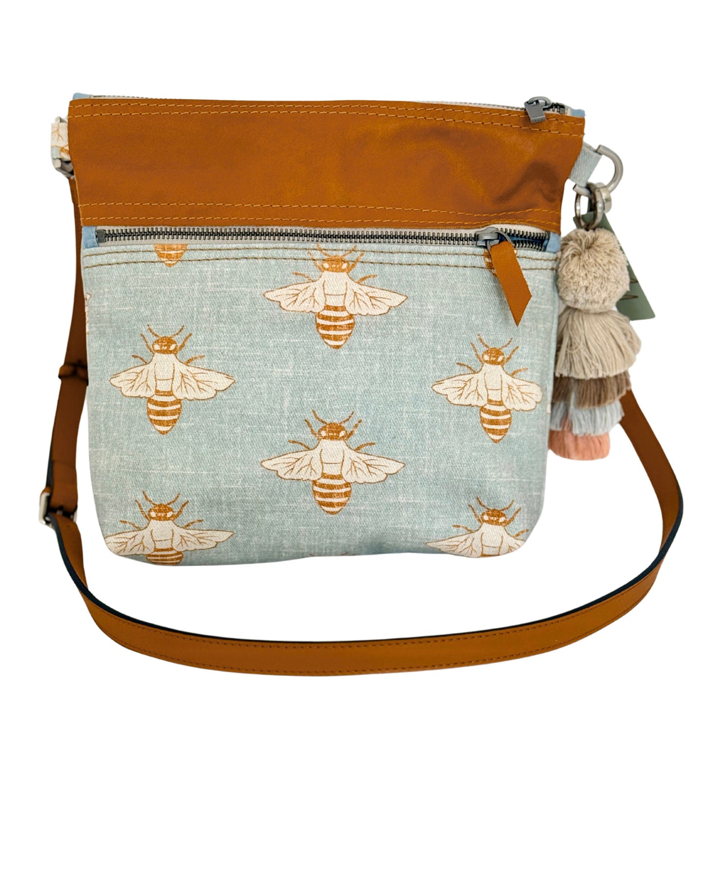 Blue Bee Bucket Bag