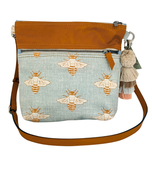 Blue Bee Bucket Bag