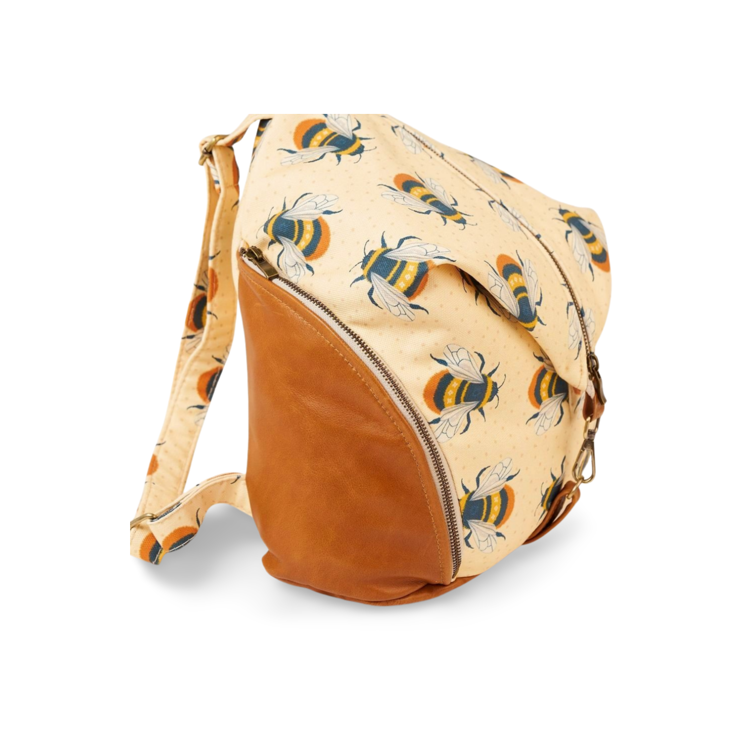 bee printed backpack 