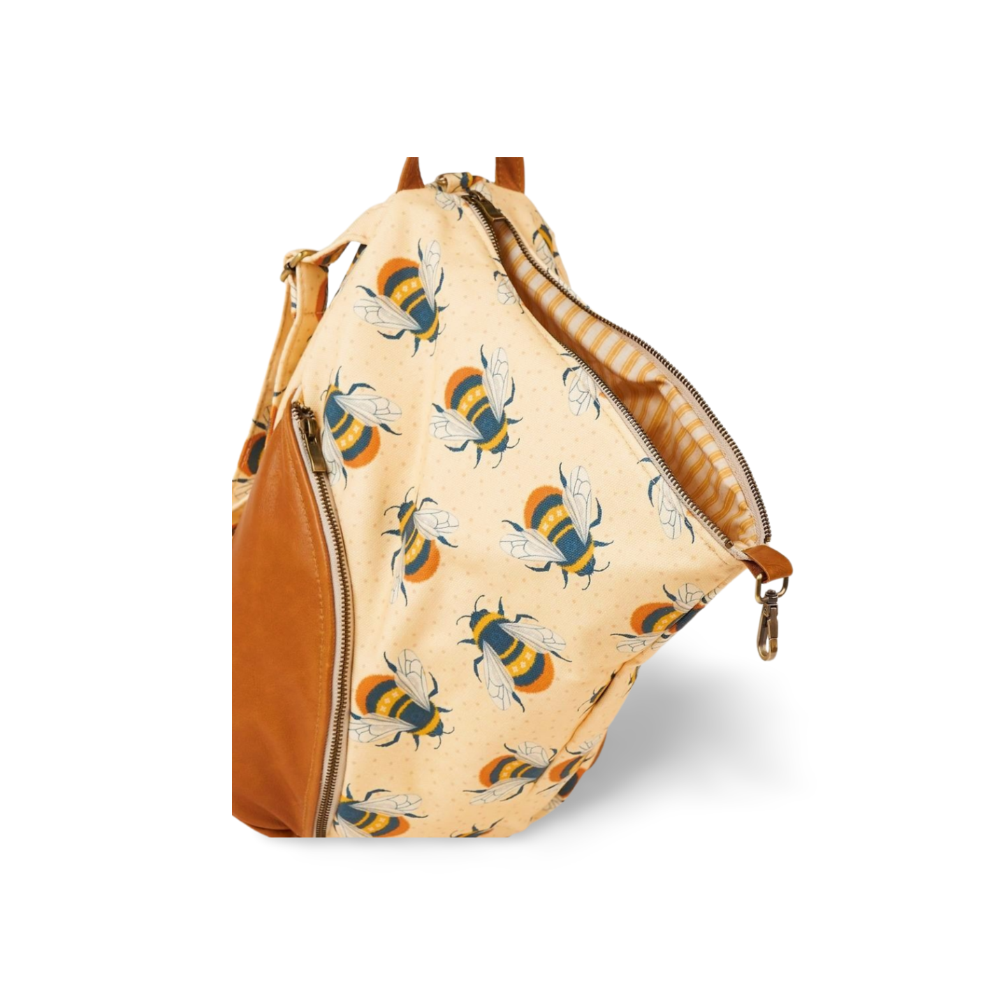 bee printed backpack 