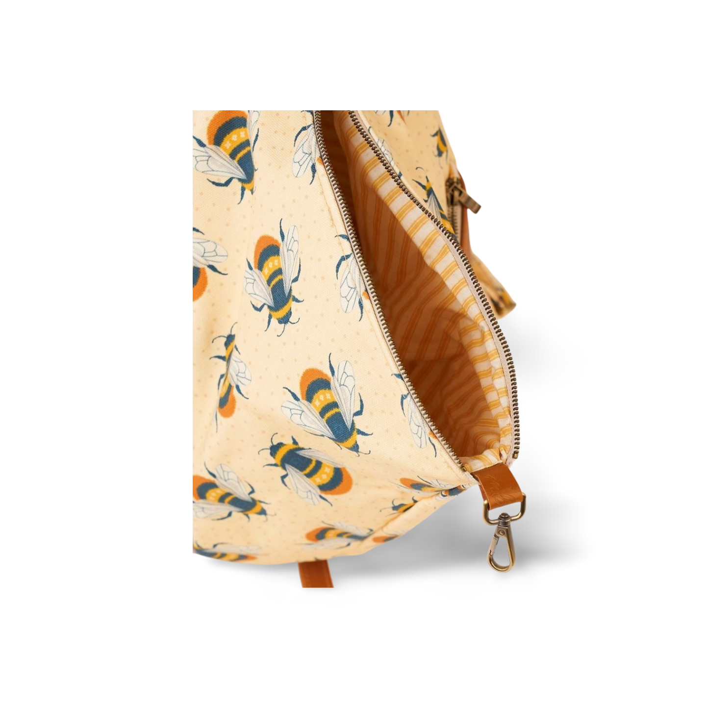 bee printed backpack 