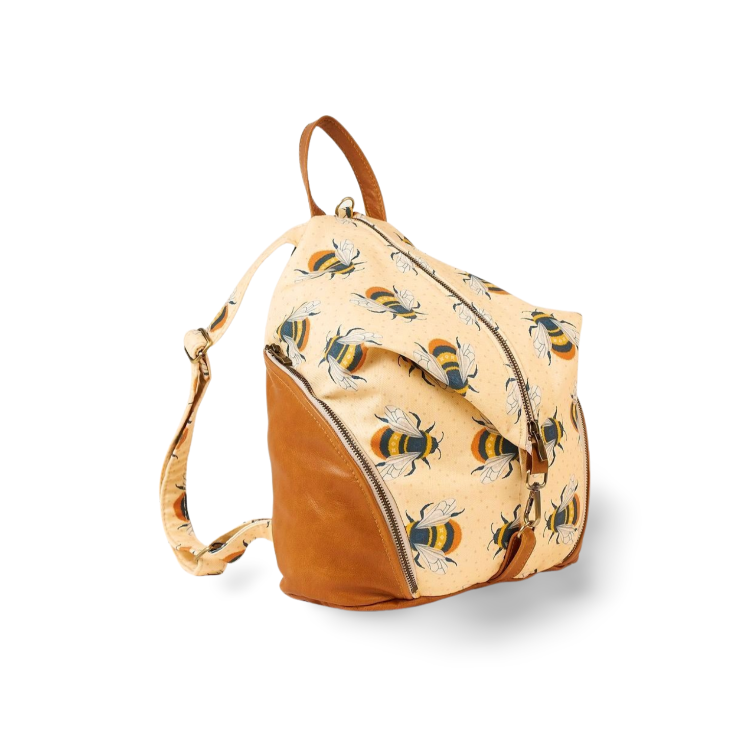 bee printed backpack 