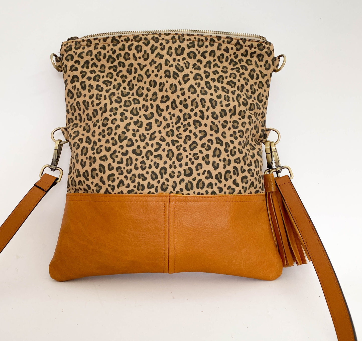 Leopard Fold-over Bag