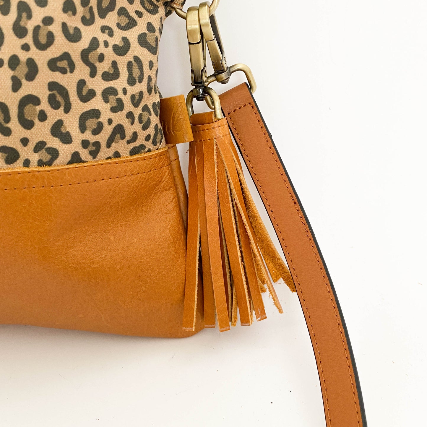 Leopard Fold-over Bag