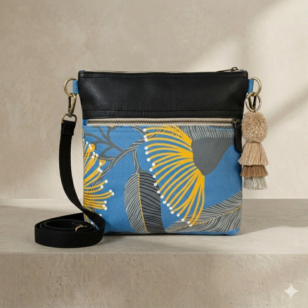 Blue Eucalyptus Bucket bag
