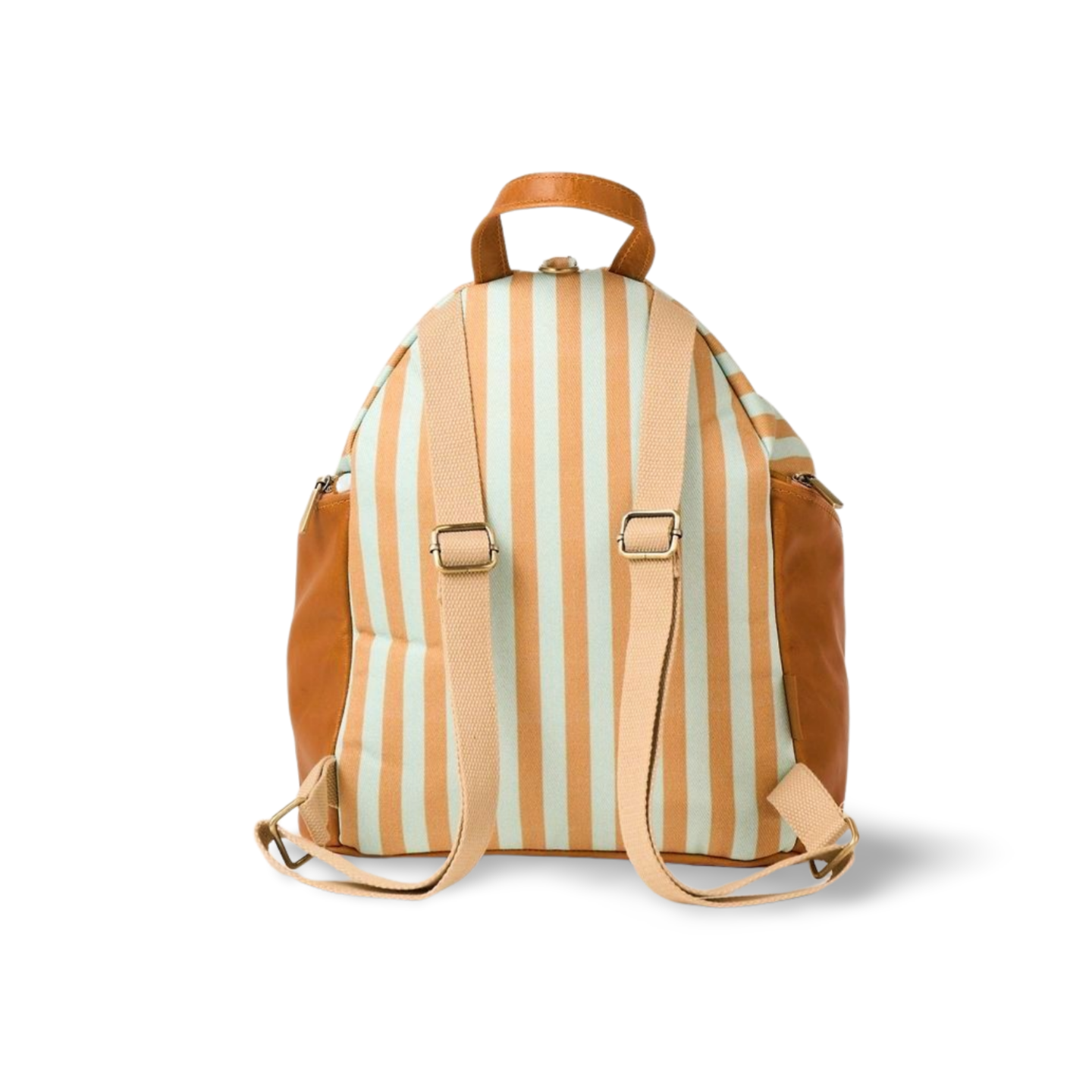 Blue/Tan Stripe Backpack