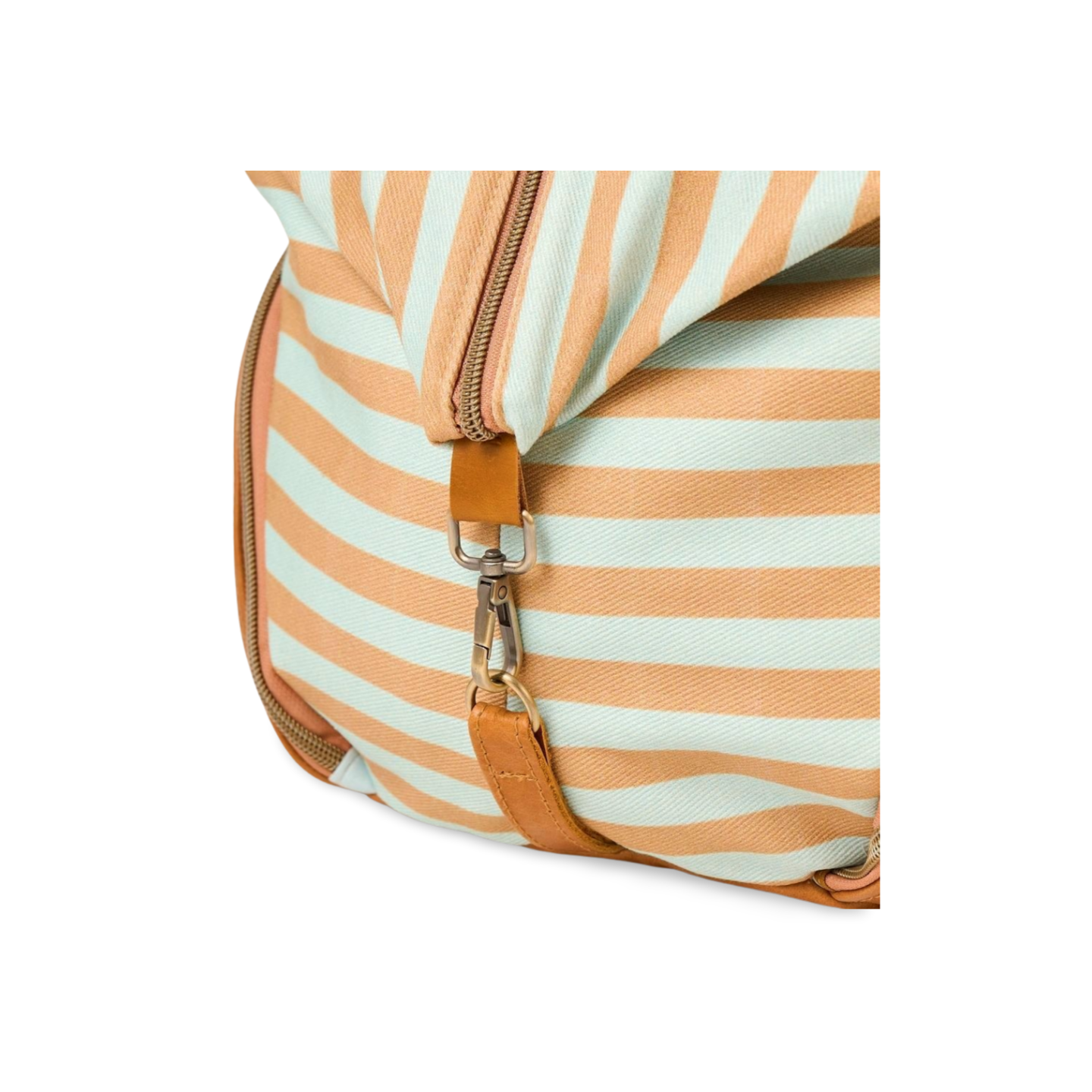Blue/Tan Stripe Backpack