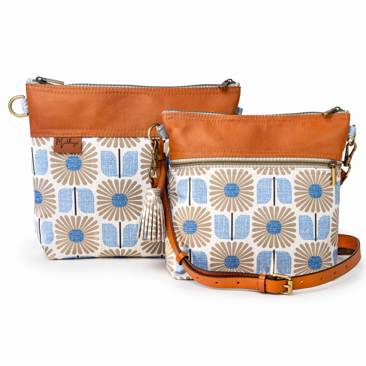 Blue Daisy Bucket Bag