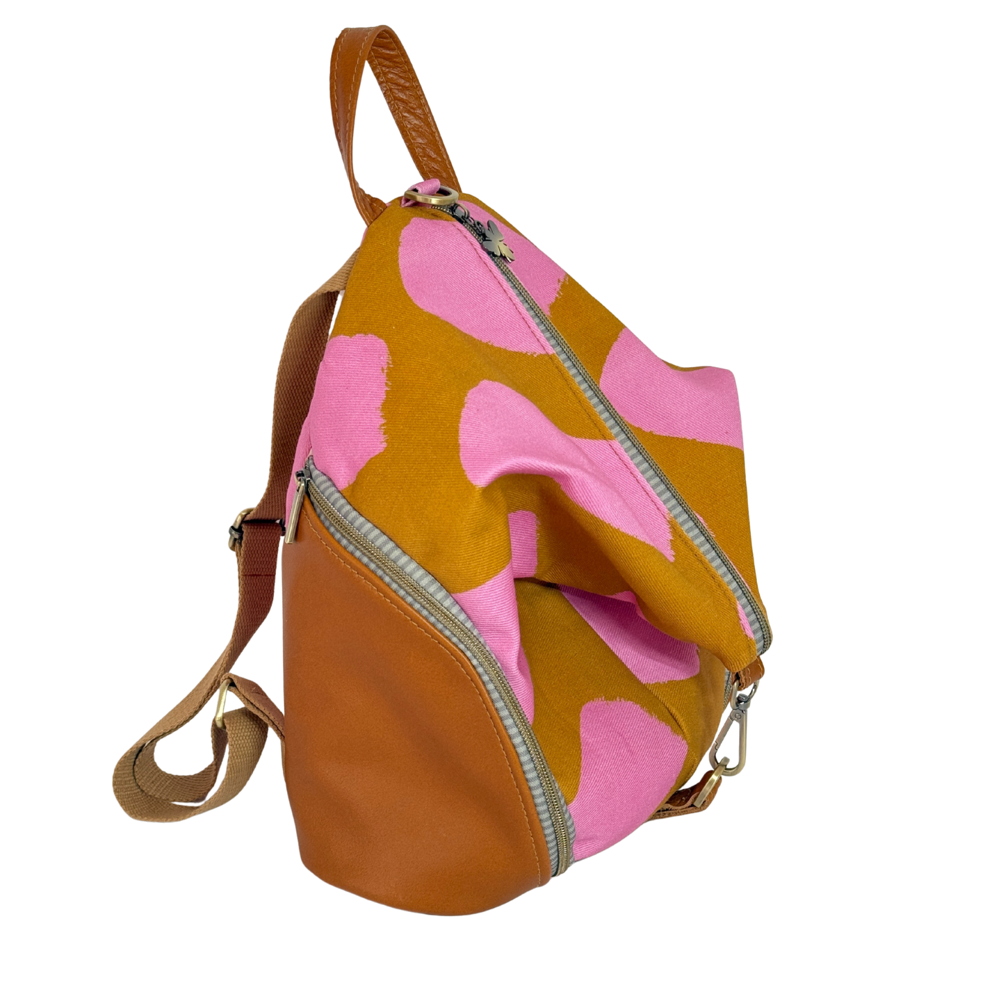 Tan/Pink Paint Dash Backpack