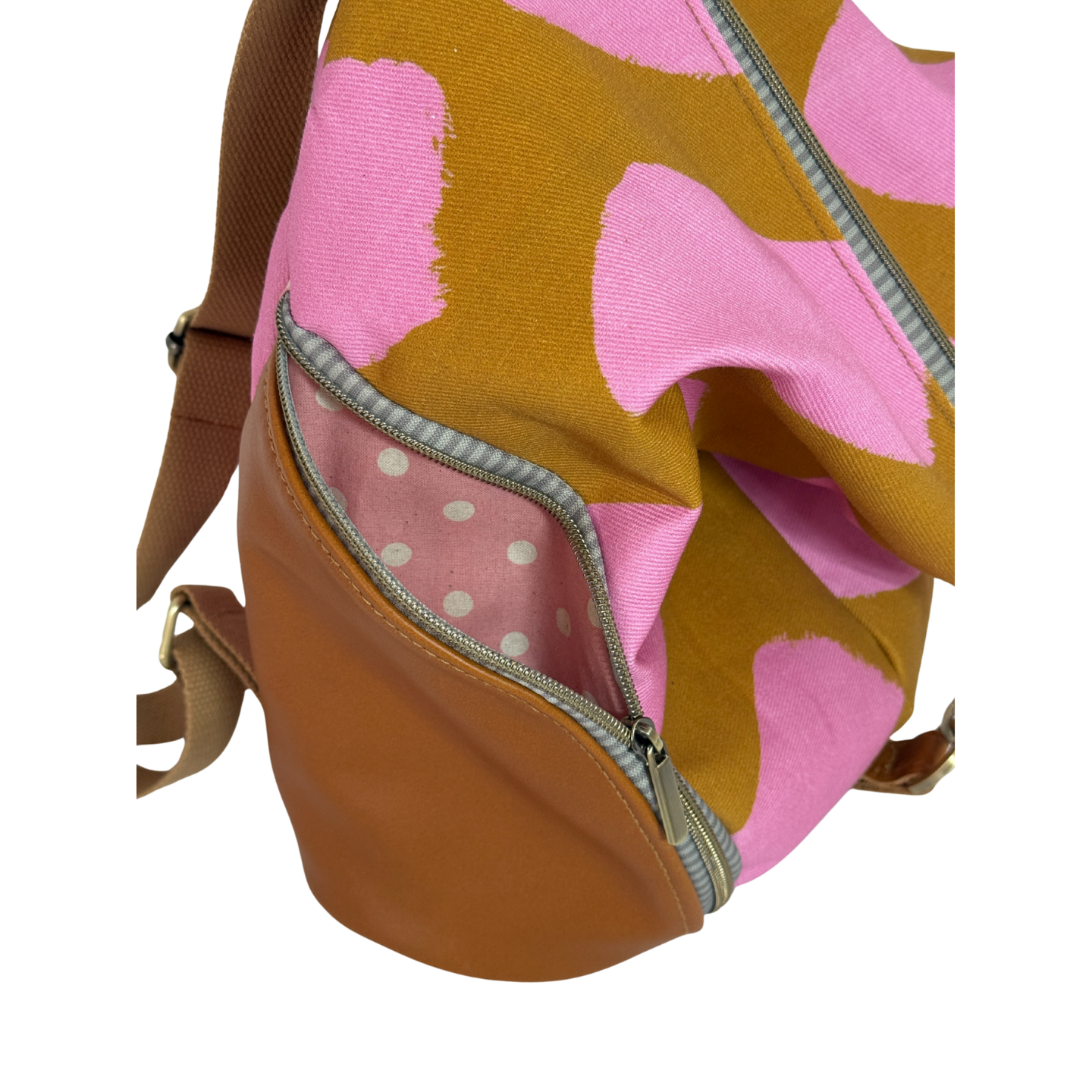 Tan/Pink Paint Dash Backpack