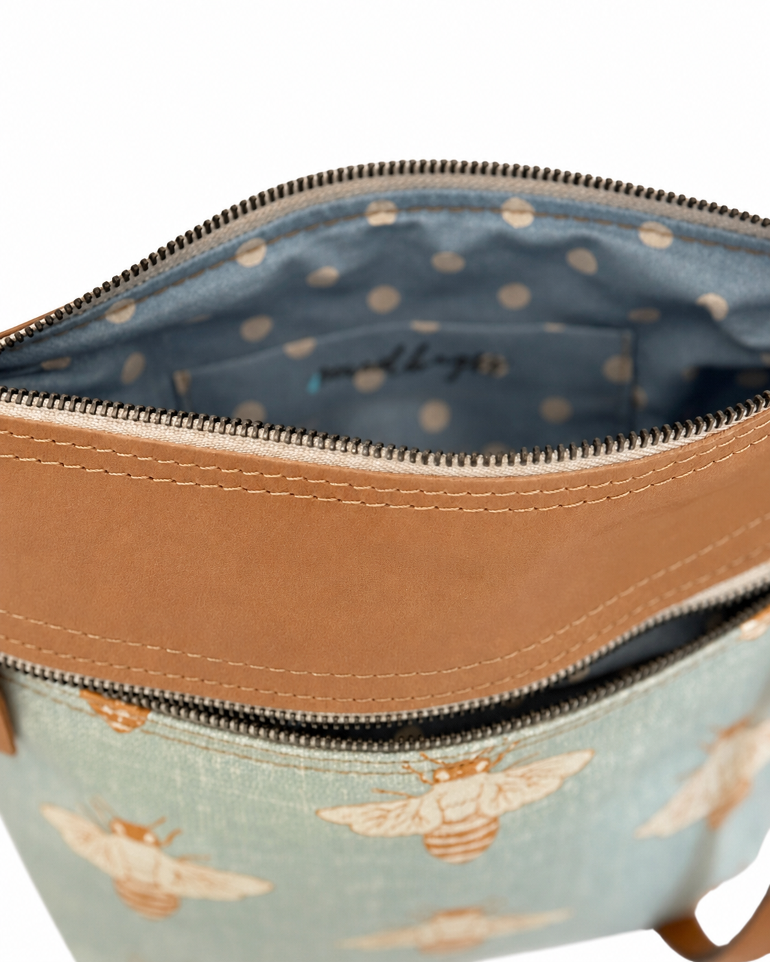 Blue Bee Bucket Bag