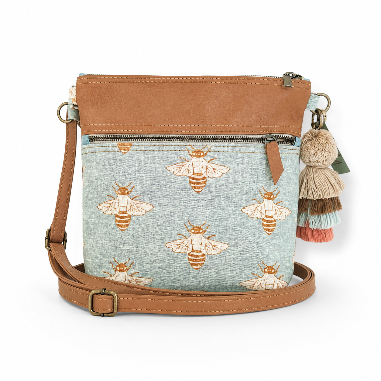 Blue Bee Bucket Bag