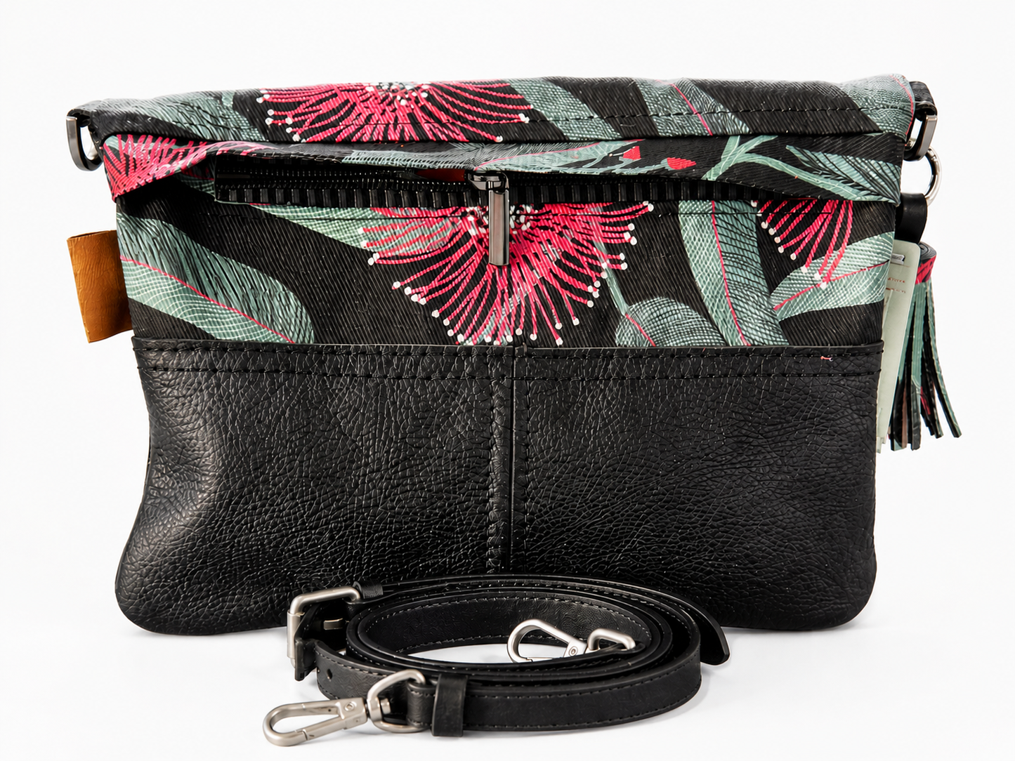 Red Eucalyptus Foldover Bag