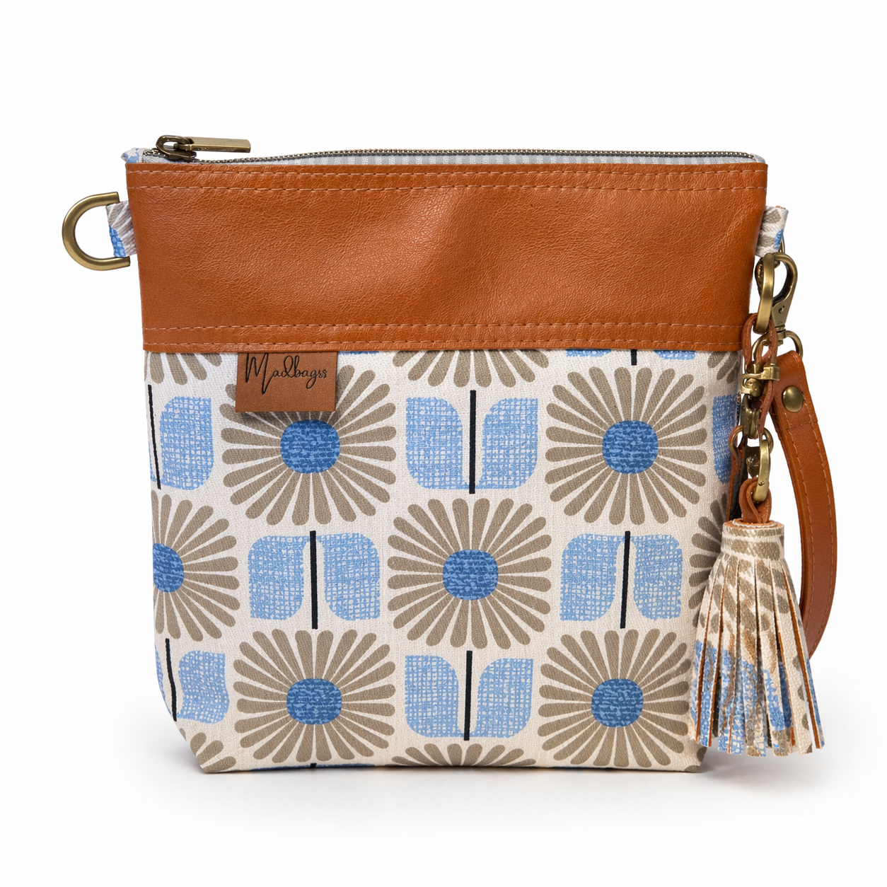 Blue Daisy Bucket Bag