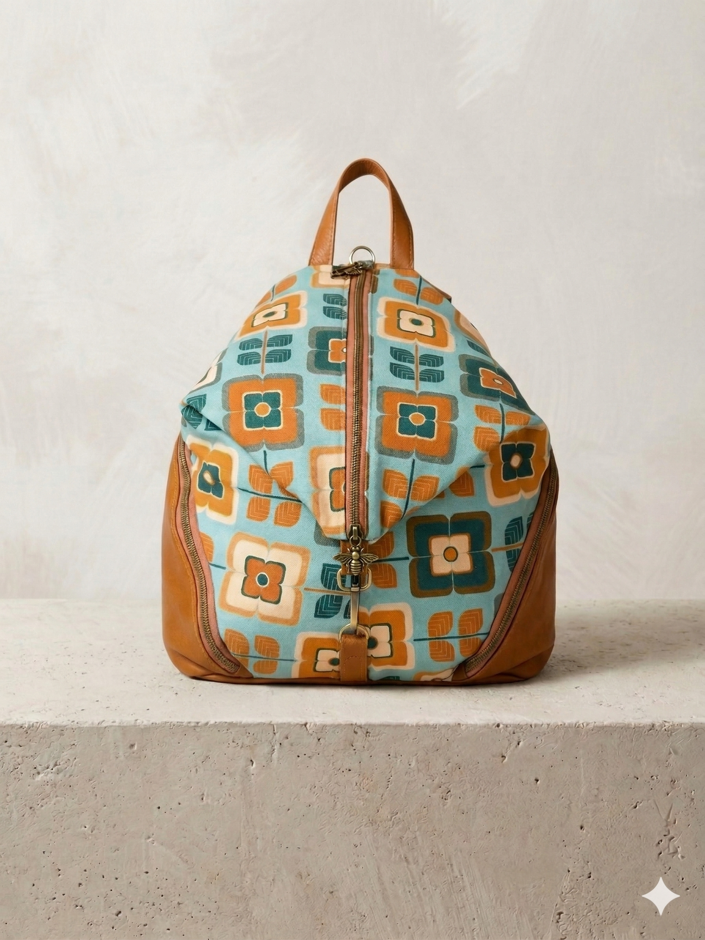 Retro Floral Backpack